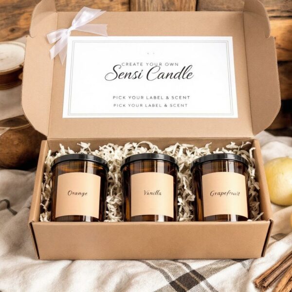 Custom Gift Box – 3.4 oz Scented Candles (Set of 3)