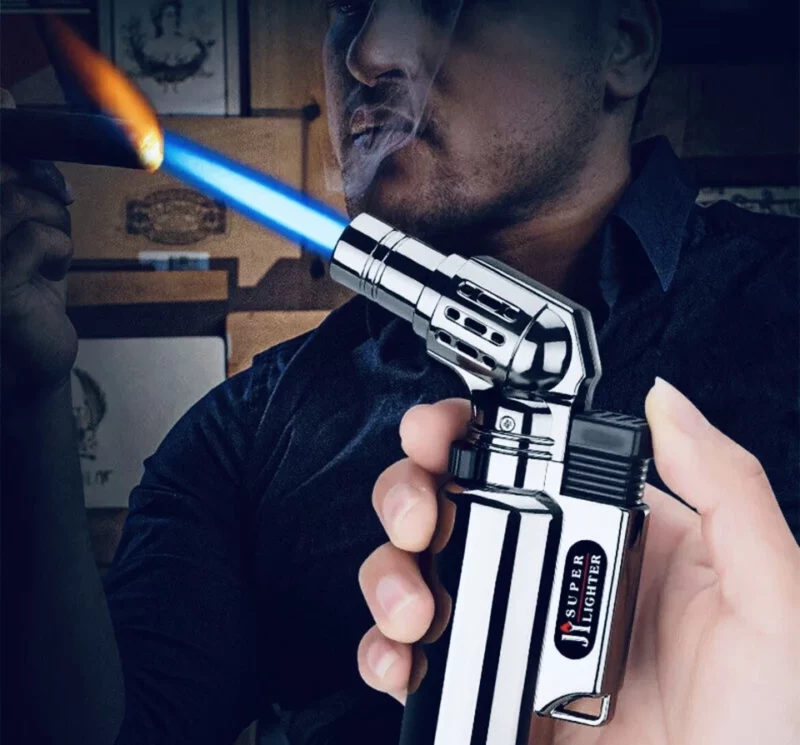 Adjustable Butane Torch Lighter Jet Gun Welding Flame Windproof Refillable Gas - Image 4