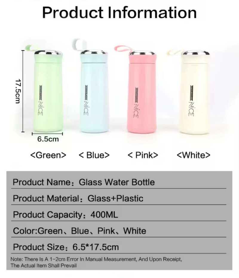 13.5oz Glass Water Bottle - Image 6