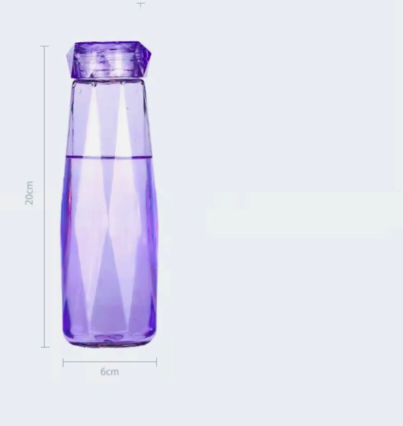 Crystal Creative Colorful Glass Diamond Water Bottle - Image 3
