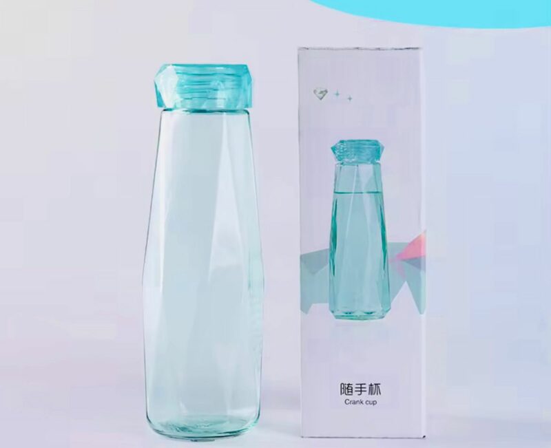 Crystal Creative Colorful Glass Diamond Water Bottle - Image 2