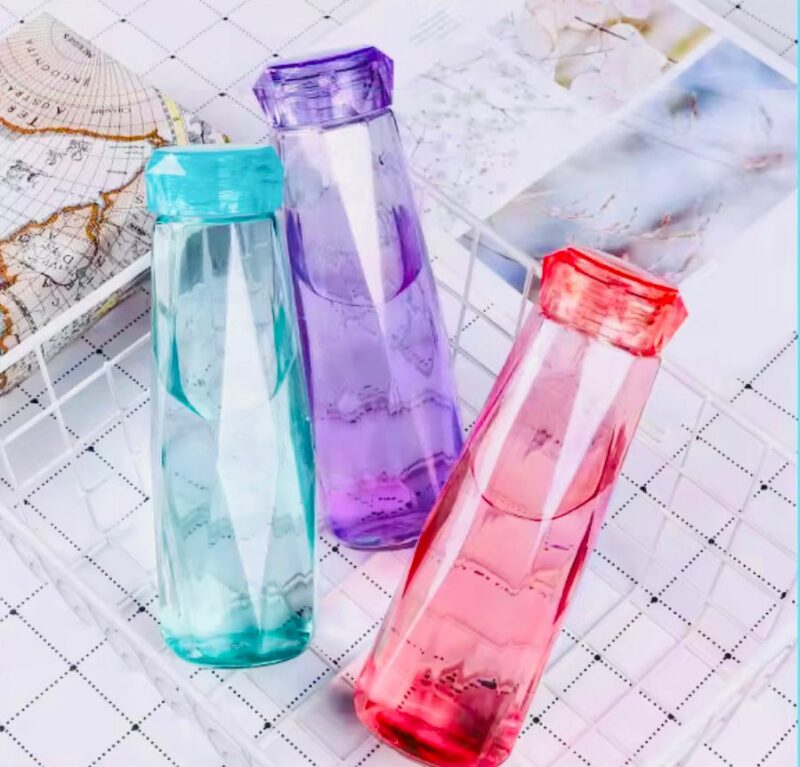 Crystal Creative Colorful Glass Diamond Water Bottle - Image 5