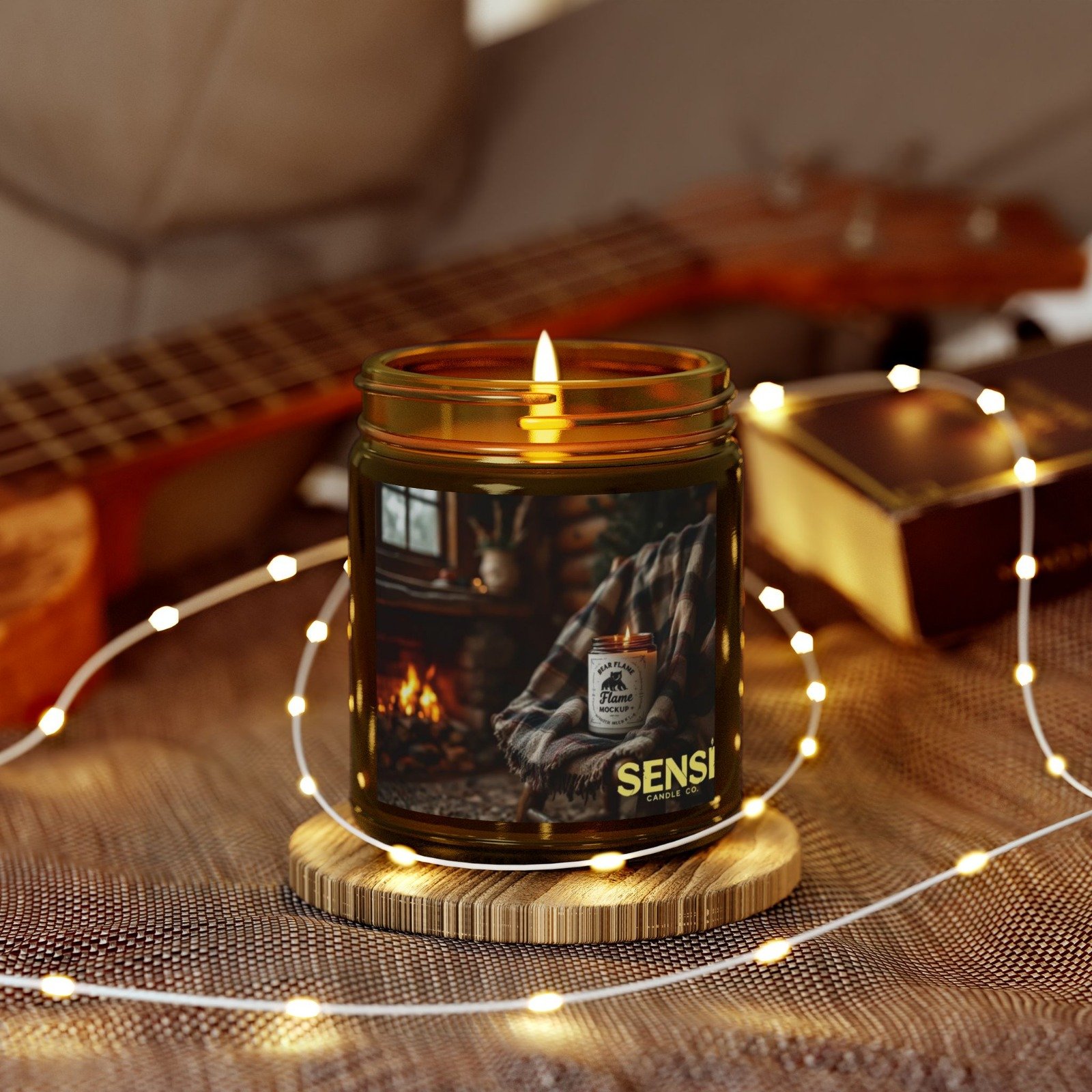 Steam, Sweat & Bad Decisions candle label